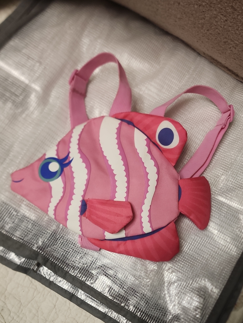 Pink Fish-Shaped Backpack